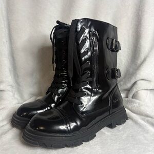 Gothic Dream Pairs Glossy Black Boots
